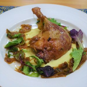 PULPA DE RATA CONFIATA CU PIURE SI CEAPA CARAMELIZATA 140/200/50 GR